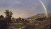 Robert S.Duncanson Landscape with Rainbow oil painting